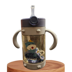 Cartoon Baby Sippy Cup – BPA Free ট্রেনিং বোতল (Leak-Proof, 2 Handle Design)