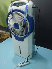 NOVA Rechargeable AC/DC Air Cooler Fan (Solar Supported) – 14L Tank | 7-9 Hours Backup